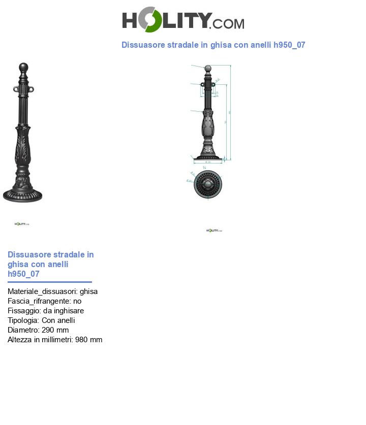 Dissuasore stradale in ghisa con anelli h950_07
