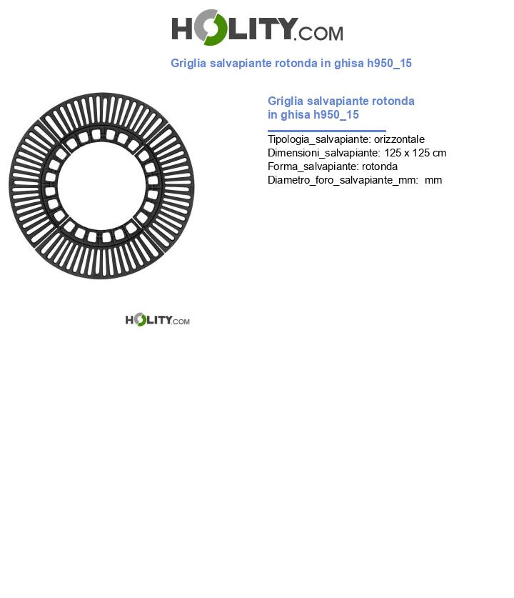Griglia salvapiante rotonda in ghisa h950_15
