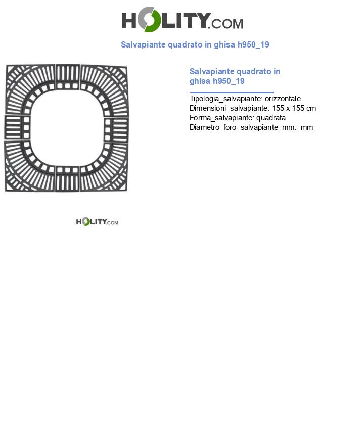 Salvapiante quadrato in ghisa h950_19