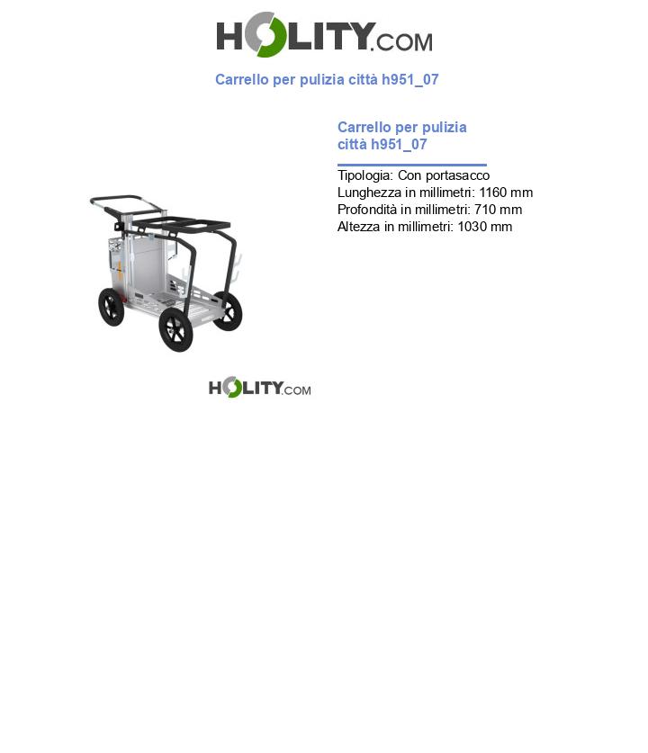 Carrello per pulizia città h951_07