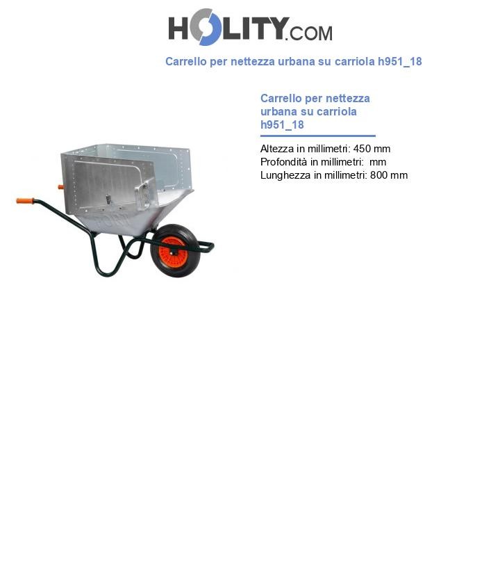 Carrello per nettezza urbana su carriola h951_18