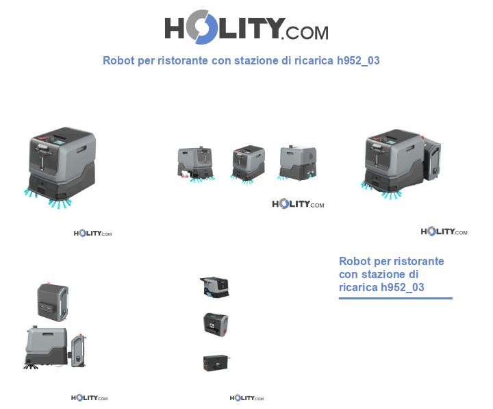 Robot per ristorante con stazione di ricarica h952_03