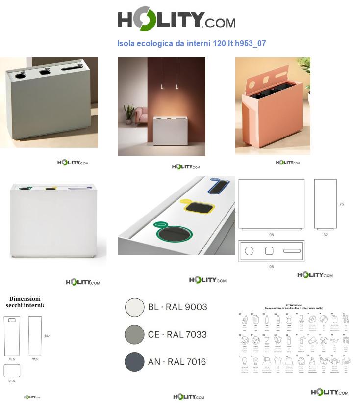 Isola ecologica da interni 120 lt h953_07