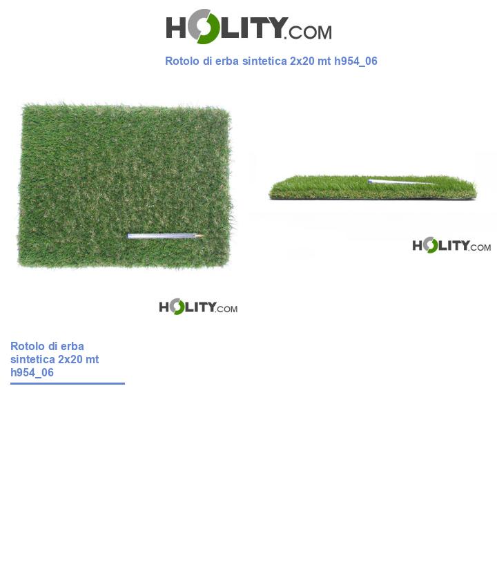 Rotolo di erba sintetica 2x20 mt h954_06