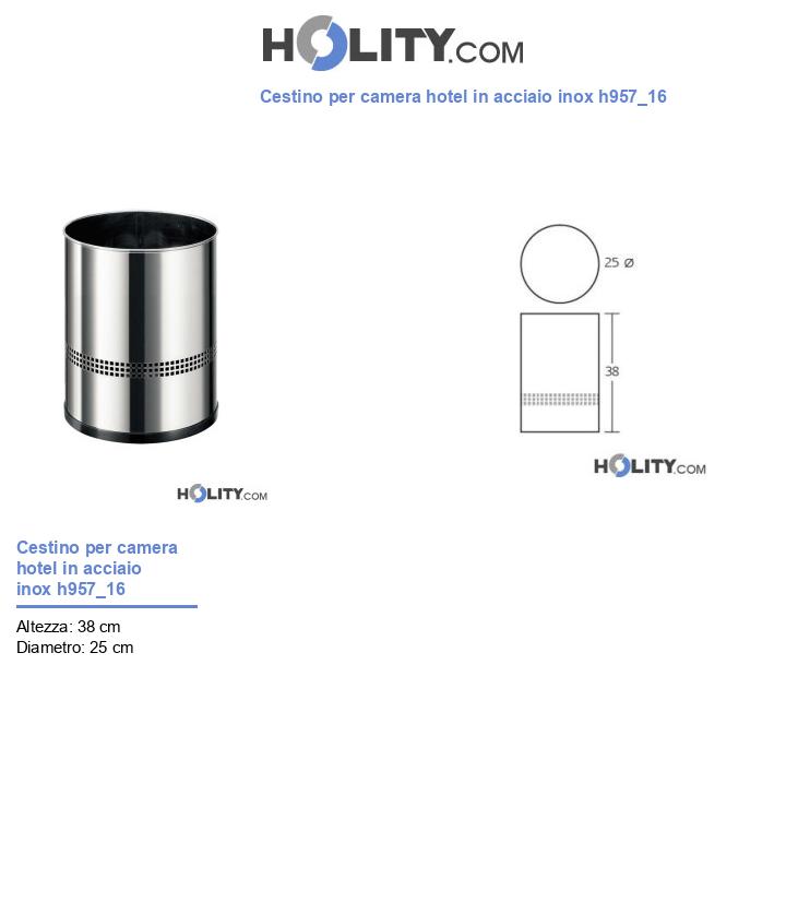 Cestino per camera hotel in acciaio inox h957_16