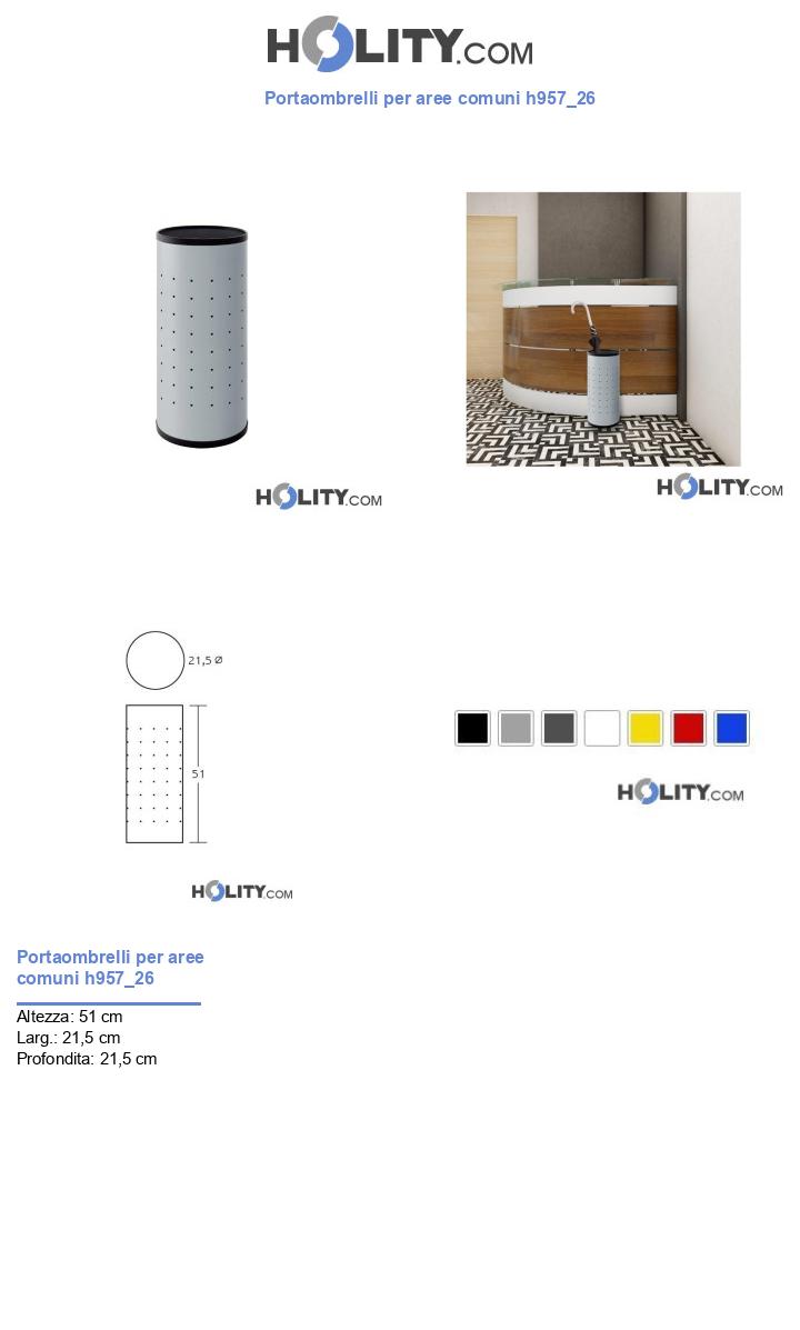 Portaombrelli per aree comuni h957_26