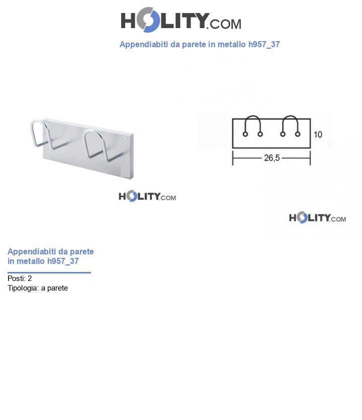 Appendiabiti da parete in metallo h957_37