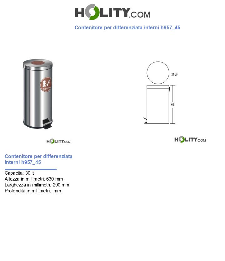 Contenitore per differenziata interni h957_45