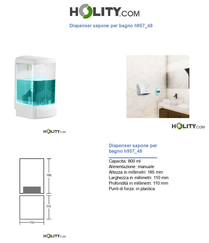 Dispenser sapone per bagno h957_48