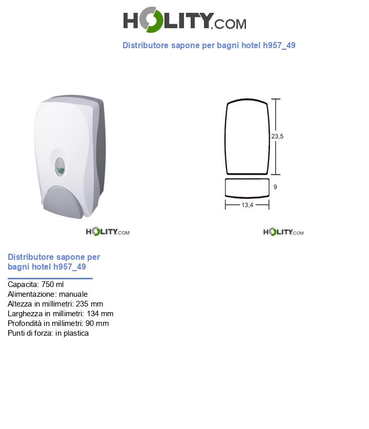 Distributore sapone per bagni hotel h957_49