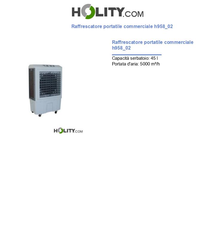 Raffrescatore portatile commerciale h958_02