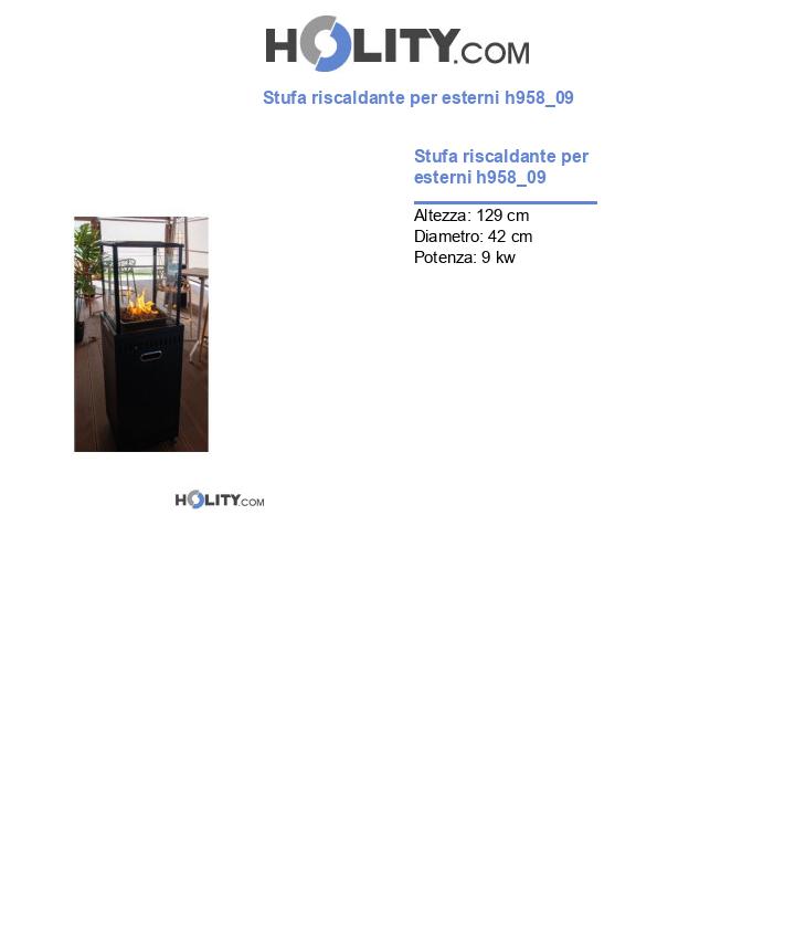 Stufa riscaldante per esterni h958_09