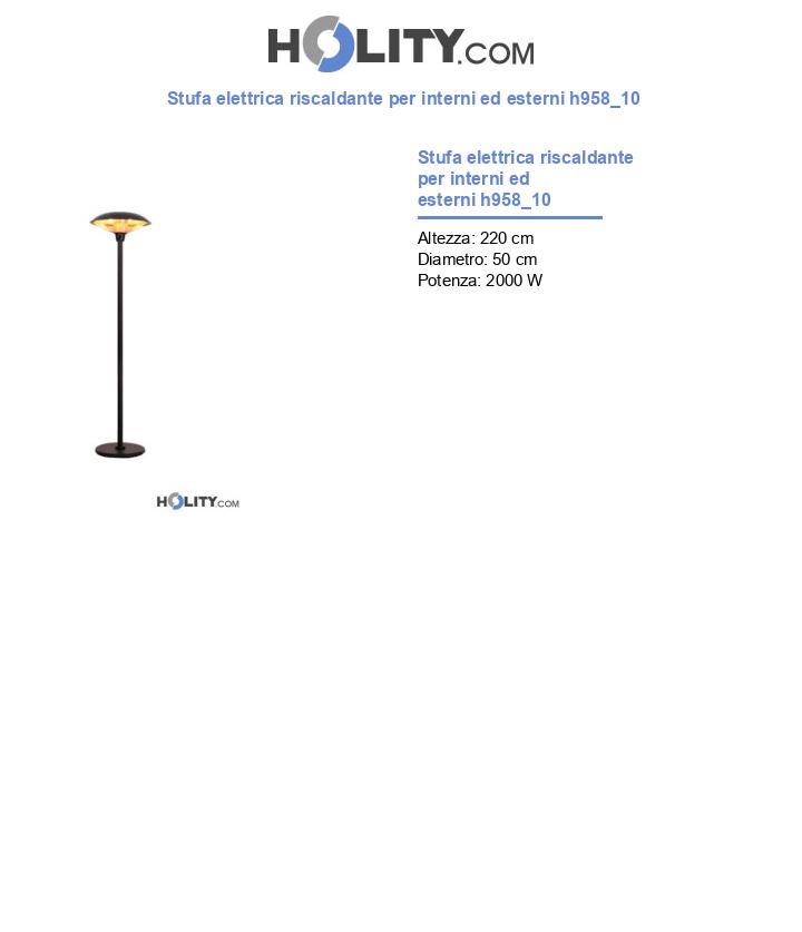Stufa elettrica riscaldante per interni ed esterni h958_10
