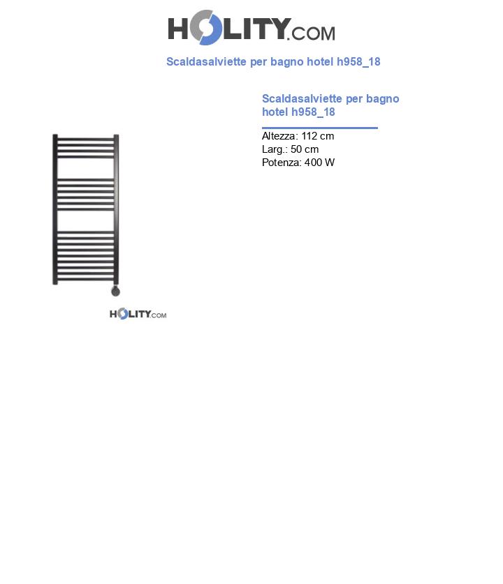 Scaldasalviette per bagno hotel h958_18