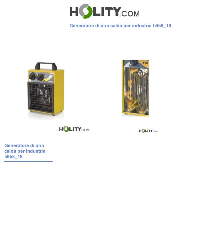 Generatore di aria calda per industria h958_19