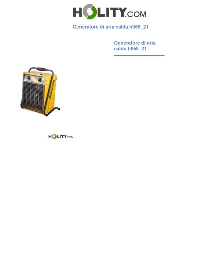 Generatore di aria calda h958_21
