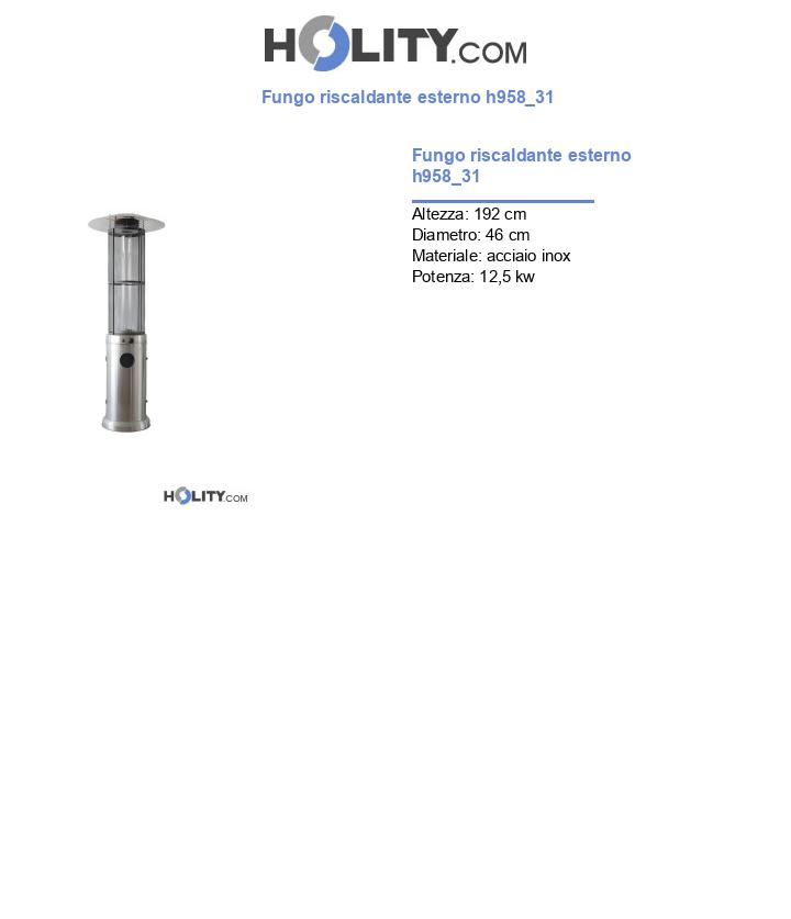 Fungo riscaldante esterno h958_31