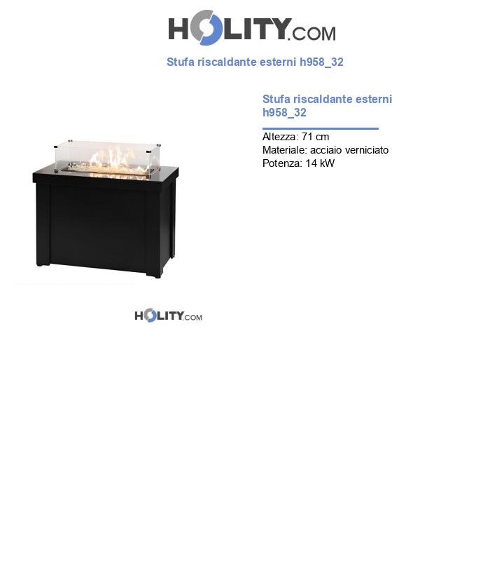 Stufa riscaldante esterni h958_32