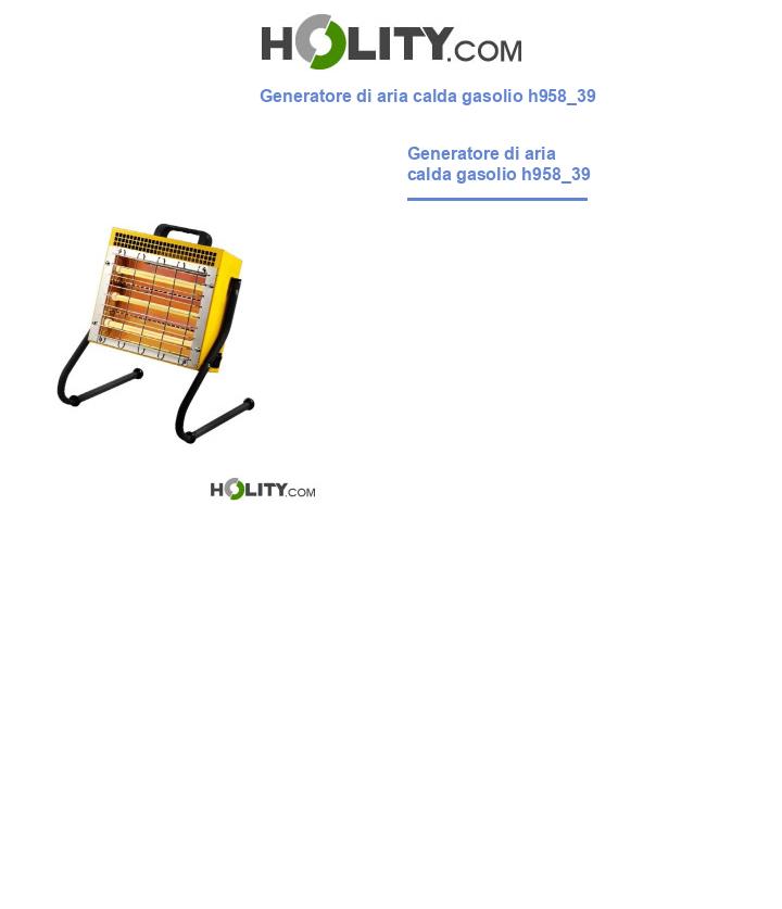 Generatore di aria calda gasolio h958_39