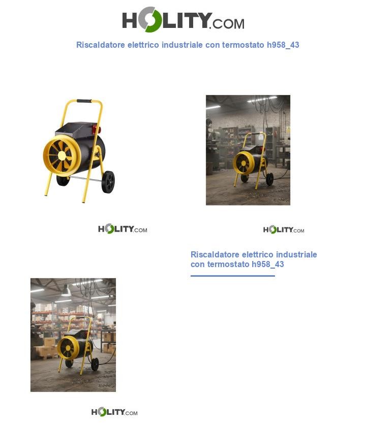 Riscaldatore elettrico industriale con termostato h958_43