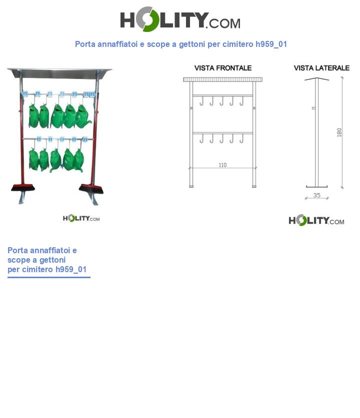 Porta annaffiatoi e scope a gettoni per cimitero h959_01