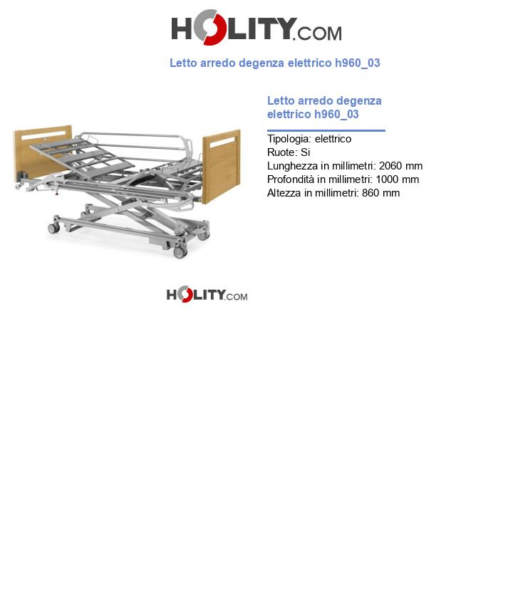 Letto arredo degenza elettrico h960_03