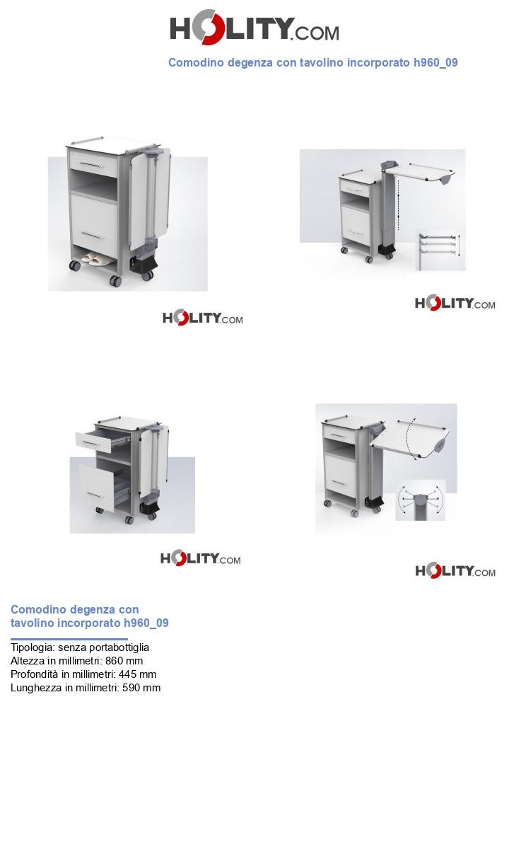 Comodino degenza con tavolino incorporato h960_09