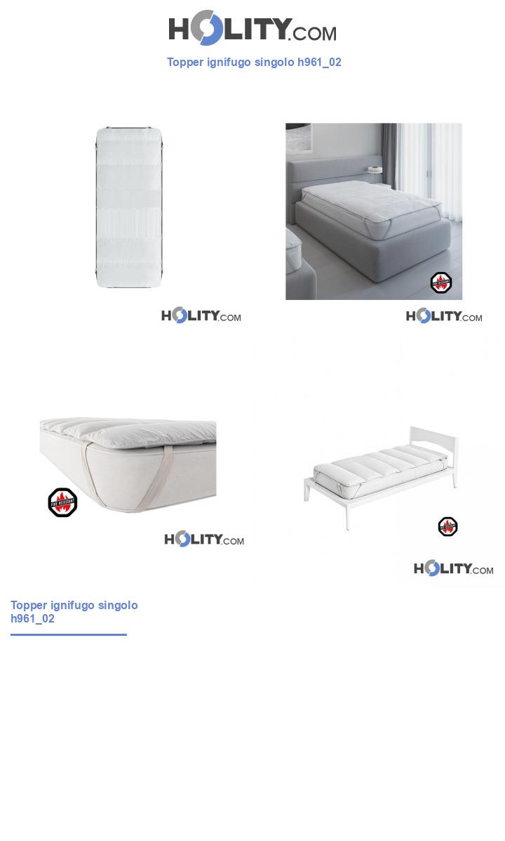 Topper ignifugo singolo h961_02
