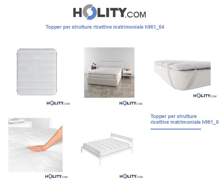 Topper per strutture ricettive matrimoniale h961_04