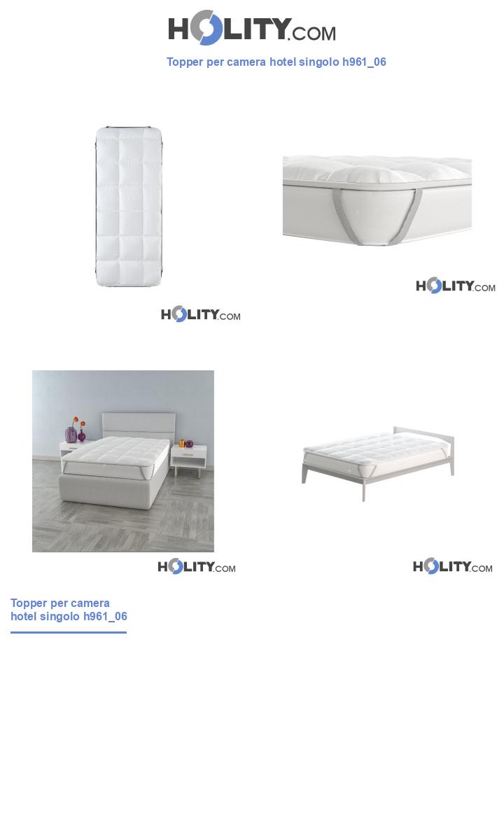 Topper per camera hotel singolo h961_06