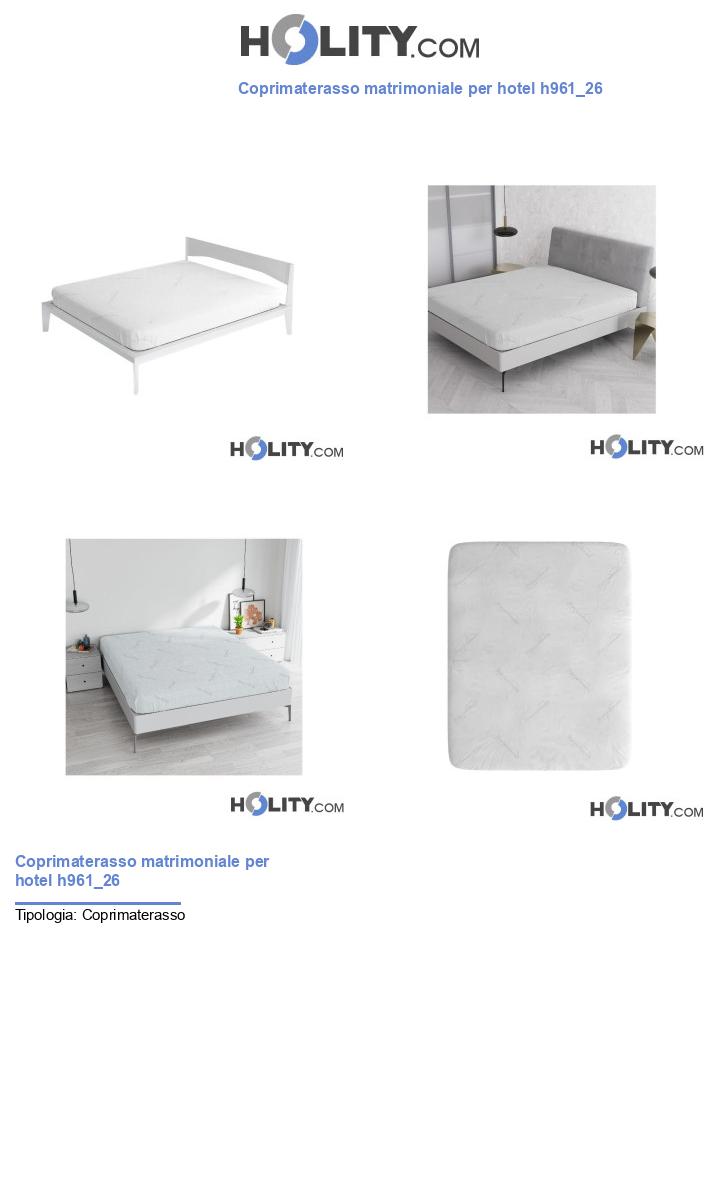 Coprimaterasso matrimoniale per hotel h961_26