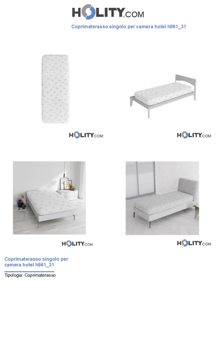 Coprimaterasso singolo per camera hotel h961_31