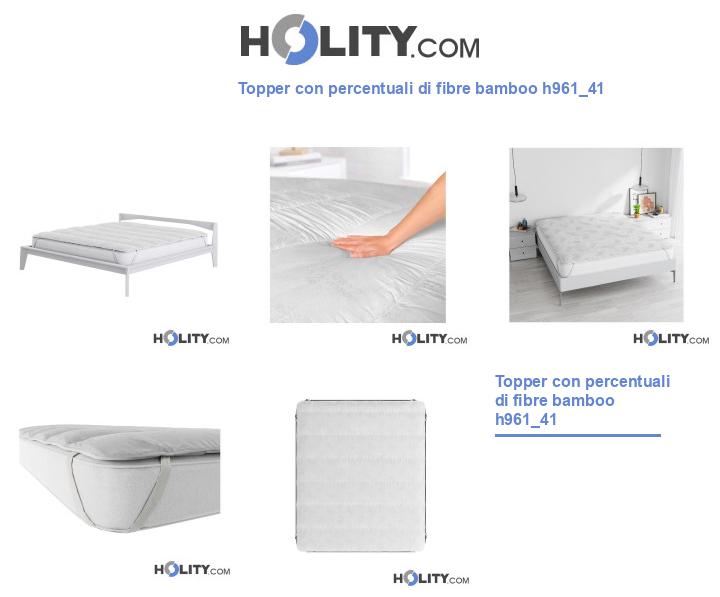 Topper con percentuali di fibre bamboo h961_41
