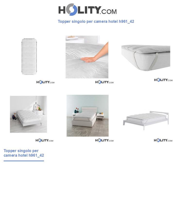 Topper singolo per camera hotel h961_42