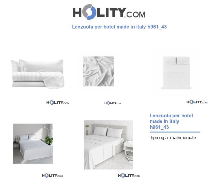 Lenzuola per hotel made in italy h961_43