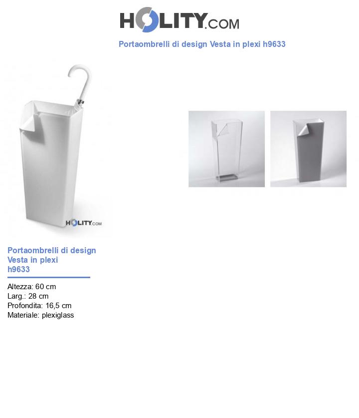 Portaombrelli di design Vesta in plexi h9633