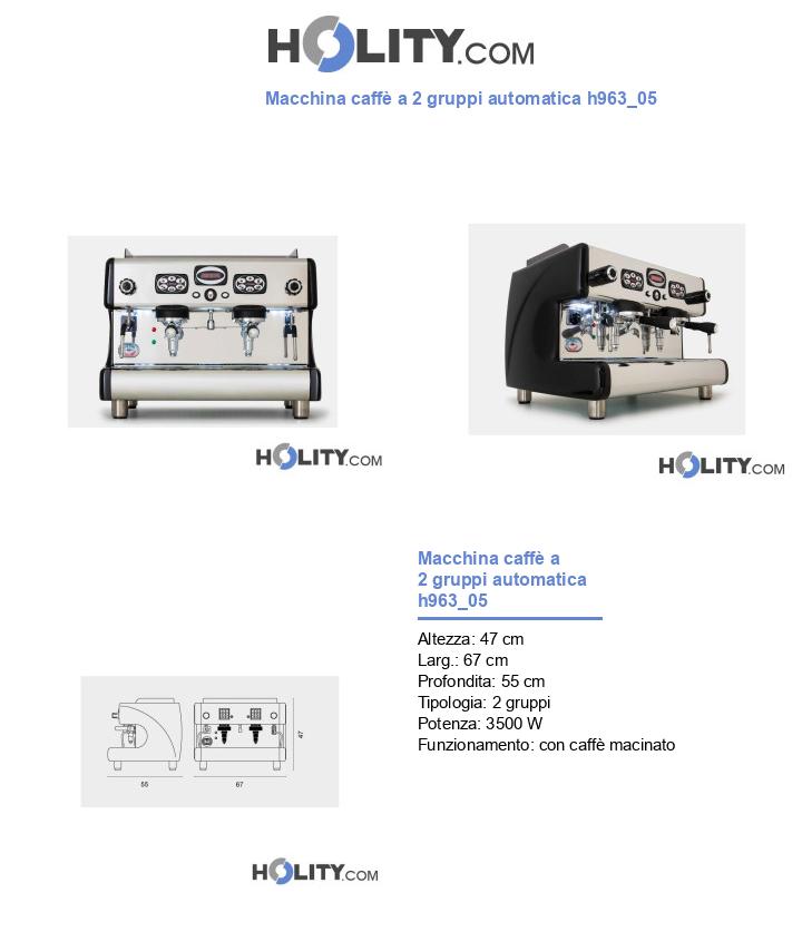 Macchina caffè a 2 gruppi automatica h963_05