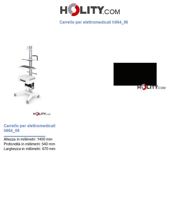 Carrello per elettromedicali h964_06