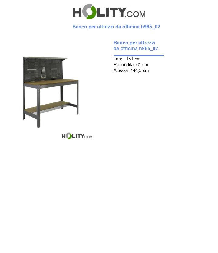 Banco per attrezzi da officina h965_02