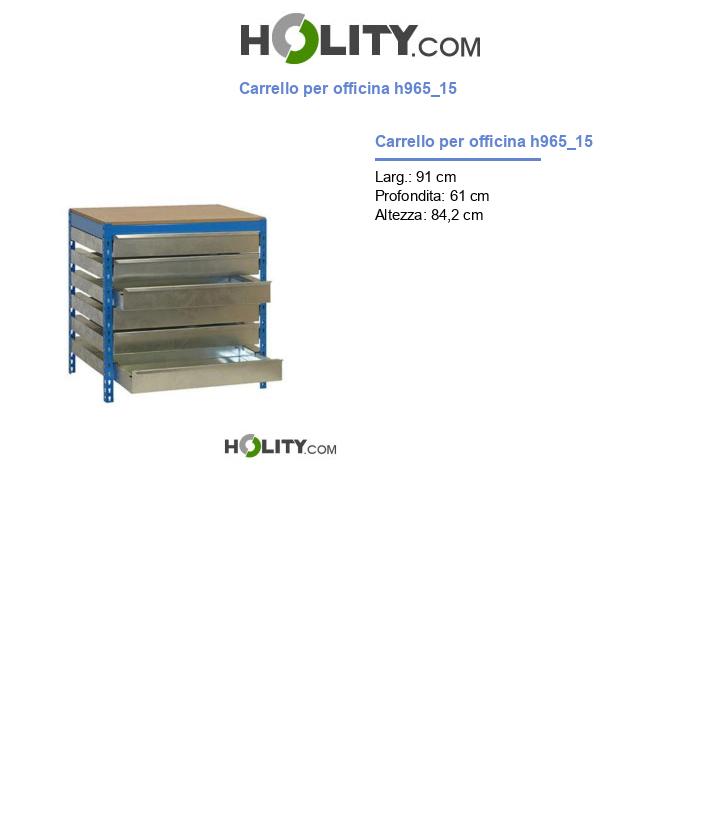 Carrello per officina h965_15