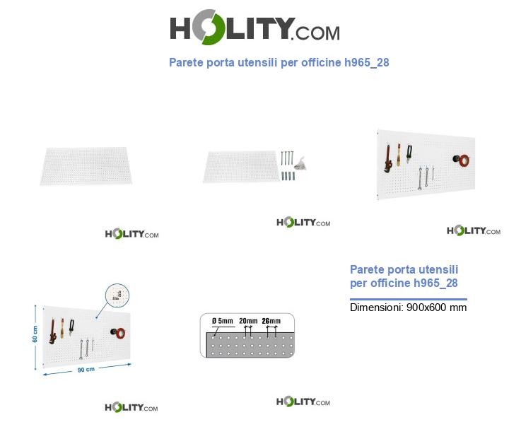 Parete porta utensili per officine h965_28