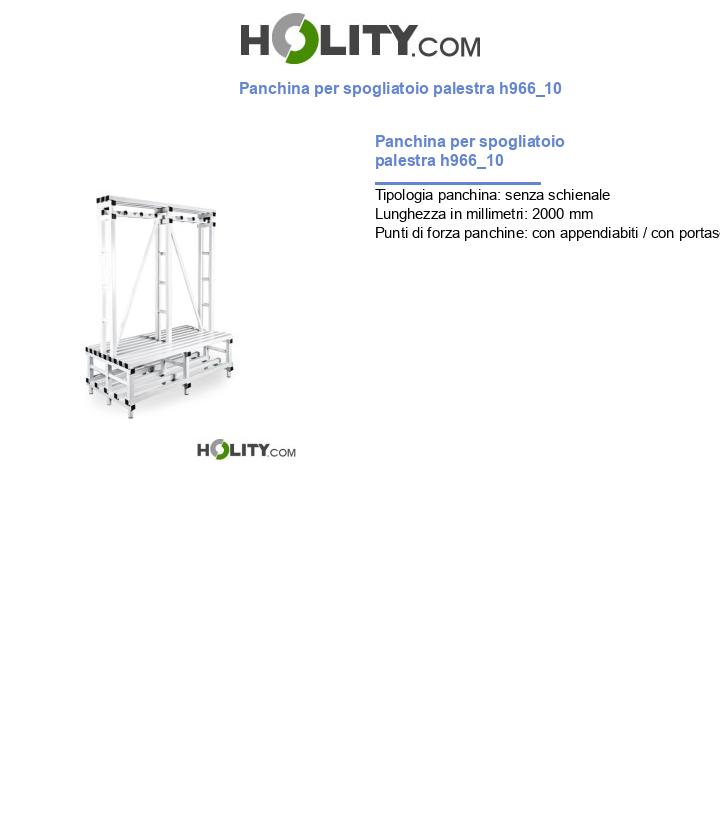 Panchina per spogliatoio palestra h966_10