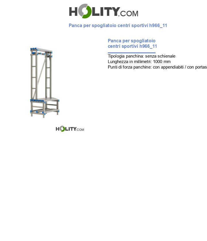 Panca per spogliatoio centri sportivi h966_11