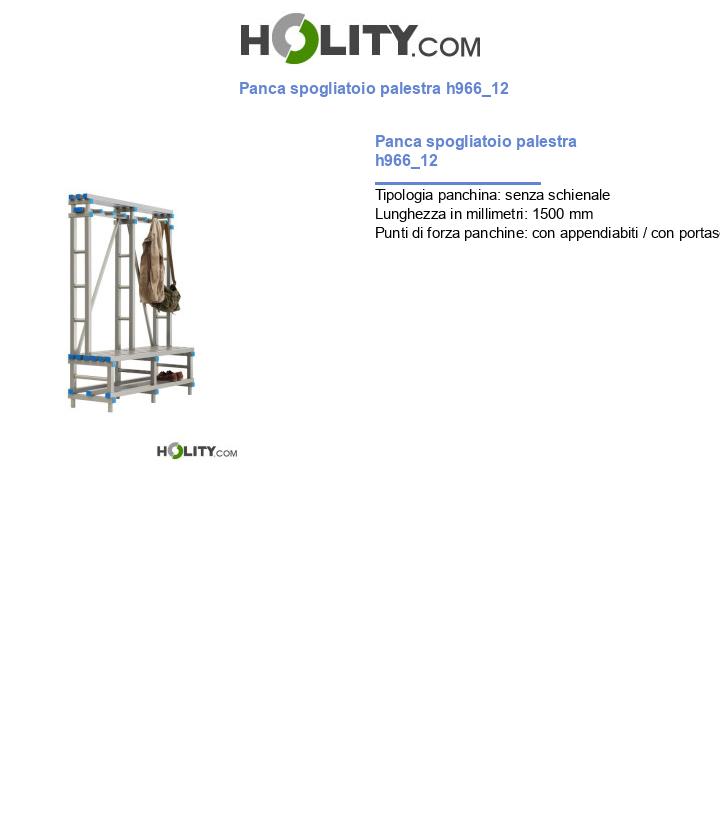 Panca spogliatoio palestra h966_12