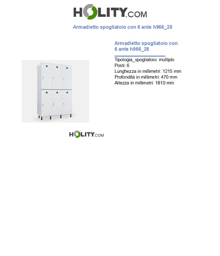 Armadietto spogliatoio con 6 ante h966_28