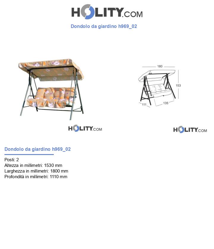 Dondolo da giardino h969_02