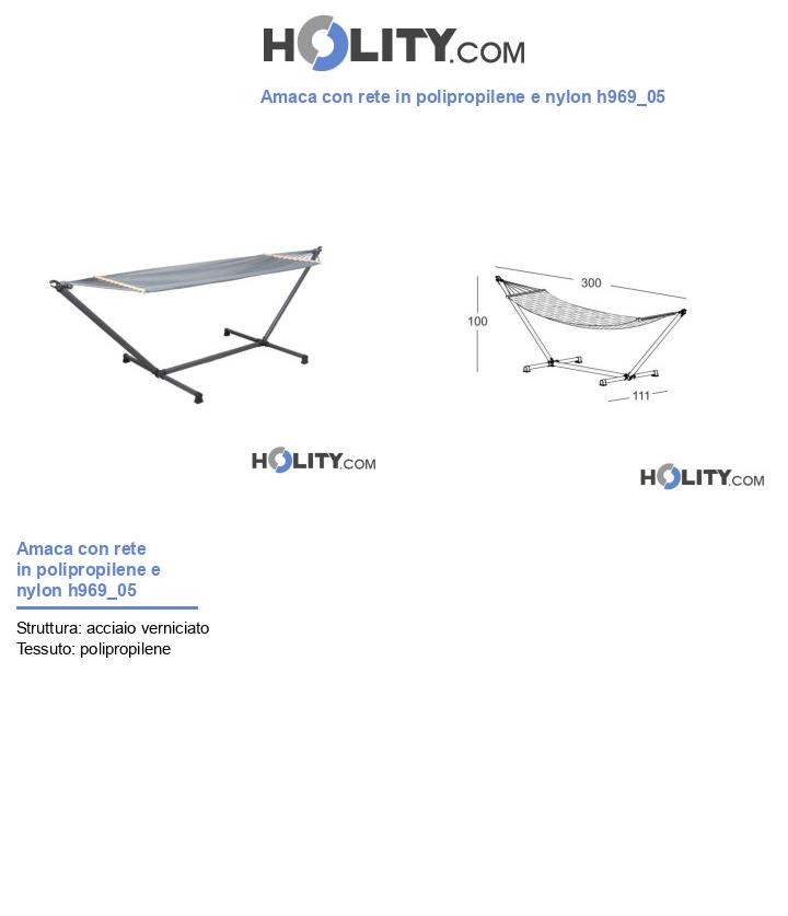 Amaca con rete in polipropilene e nylon h969_05