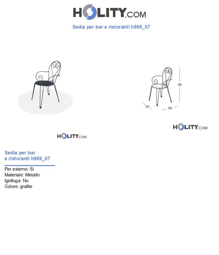 Sedia per bar e ristoranti h969_07