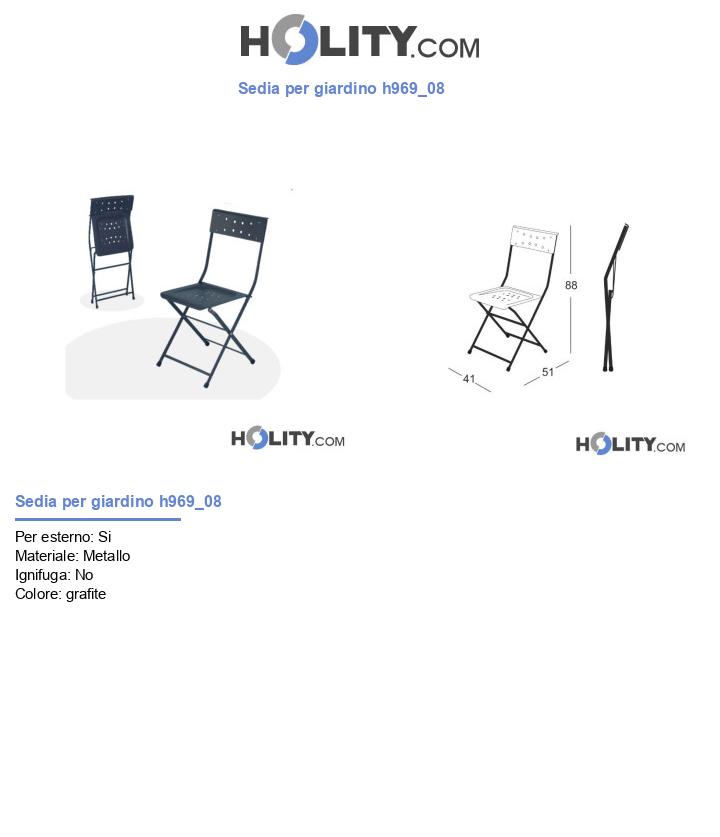 Sedia per giardino h969_08