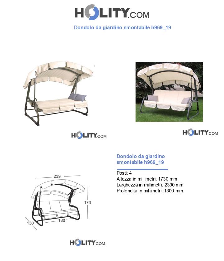 Dondolo da giardino smontabile h969_19